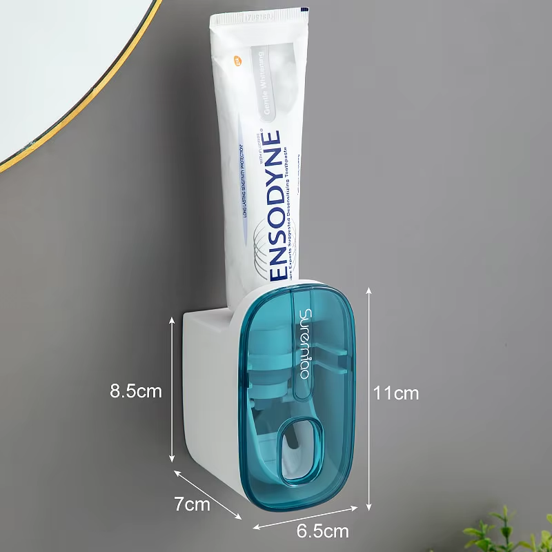 Automatic Wall-Mount Toothpaste Dispenser– Hands-Free, No Waste, Easy Install Bathroom Accessory