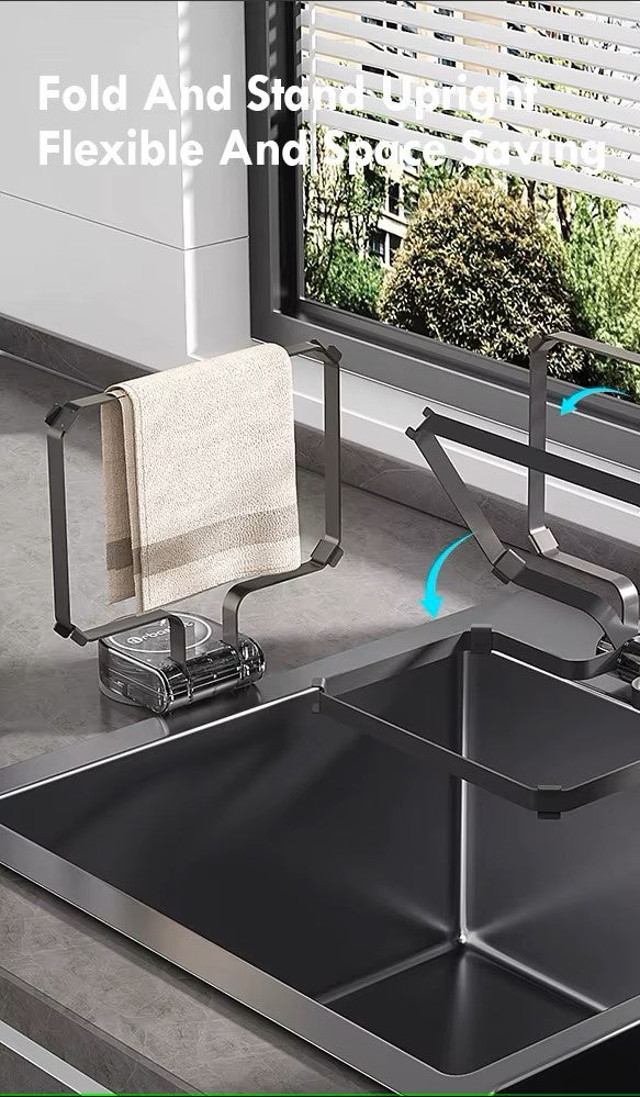 Disposable Filter Sink Organizer–Foldable Rack for Food Waste Draining