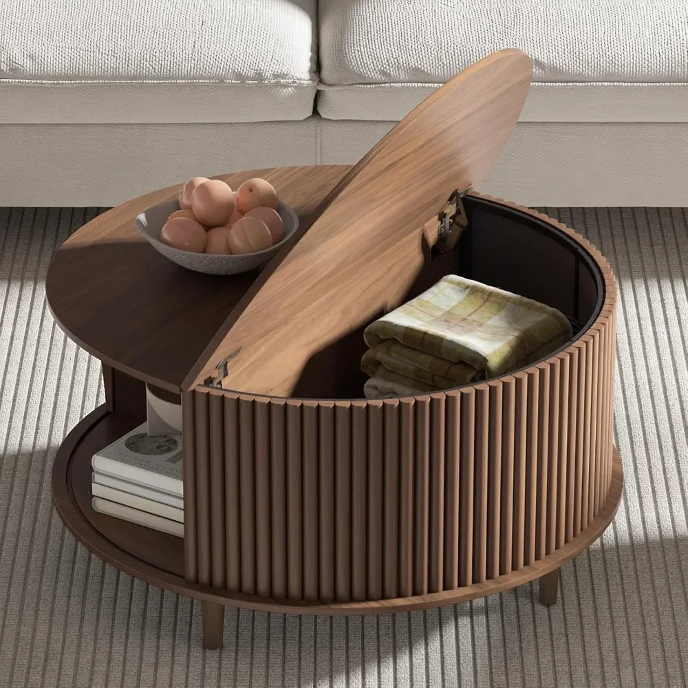 Modora™ – Mid-Century Coffee Table with Storage