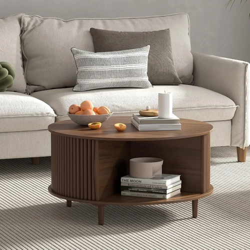 Modora™ – Mid-Century Coffee Table with Storage