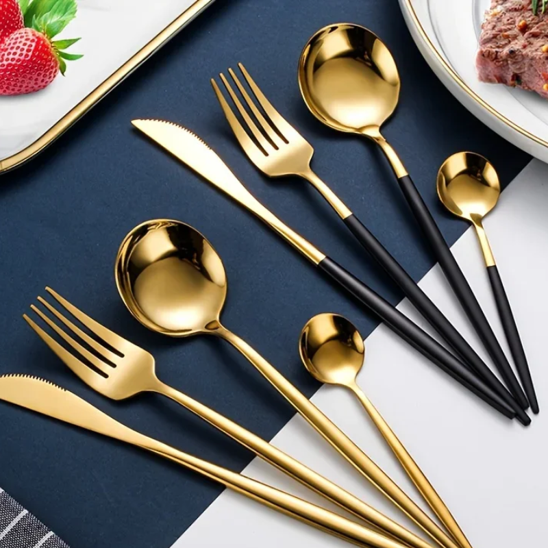 Luxurest™ – 24pcs Stainless Steel Dinner Set