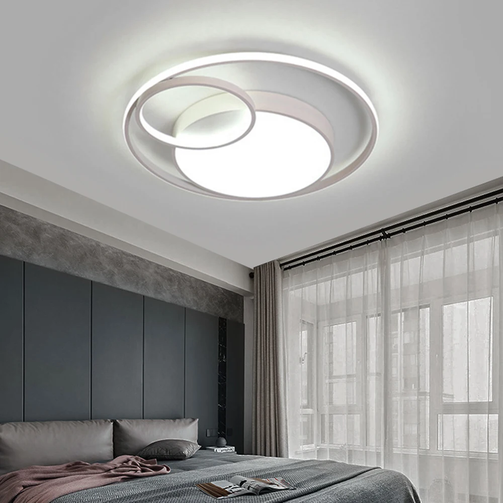 Luminara™ – SoftGlow LED Ceiling Light with Iron Finish