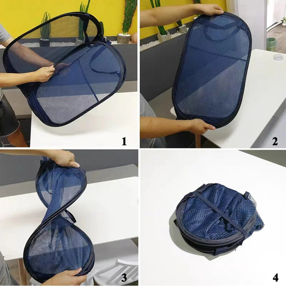 AirFold™ – Foldable Mesh Laundry Hamper