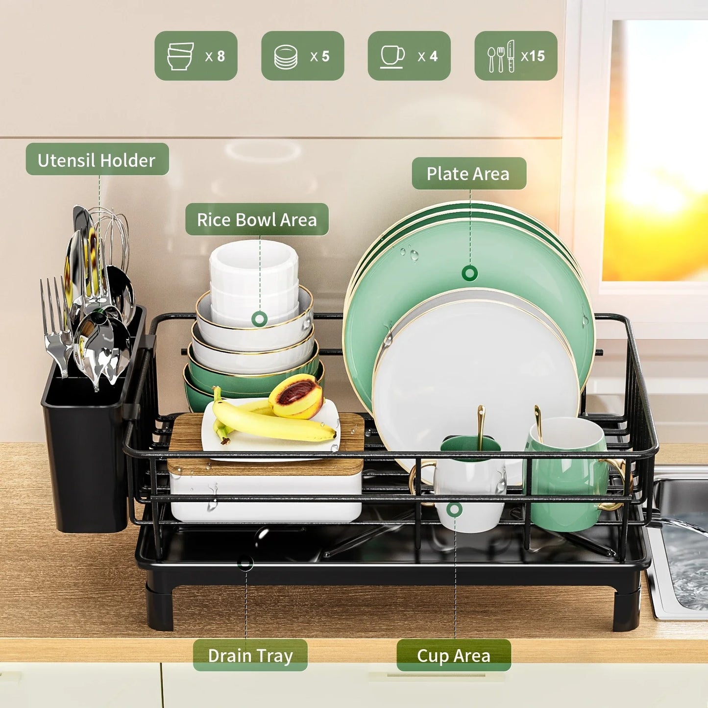DryMate™ – Multifunction Dish Drainer
