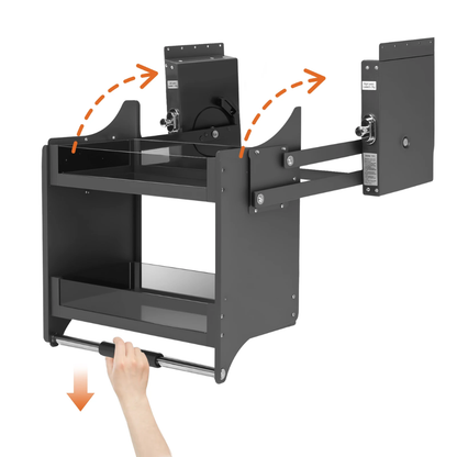 LiftMaster™ – Black Aluminum Crystal-Lift Pull-Down Storage Basket