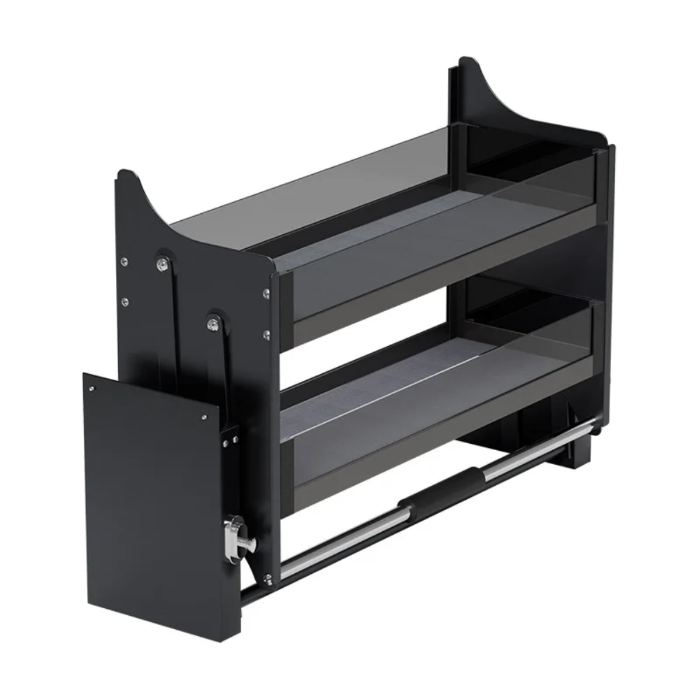 LiftMaster™ – Black Aluminum Crystal-Lift Pull-Down Storage Basket