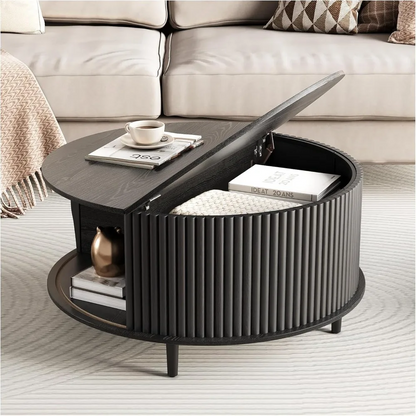 Modora™ – Mid-Century Coffee Table with Storage