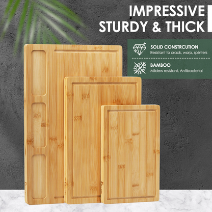 ChopNest™ – 3pc Bamboo Cutting Board Set
