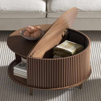 Modora™ – Mid-Century Coffee Table with Storage