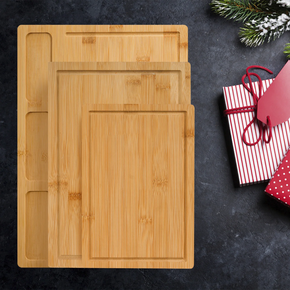 ChopNest™ – 3pc Bamboo Cutting Board Set