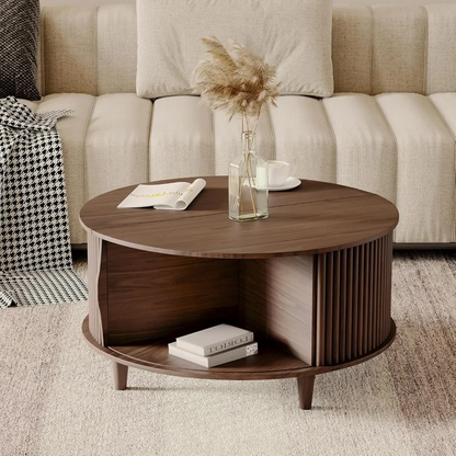 Modora™ – Mid-Century Coffee Table with Storage