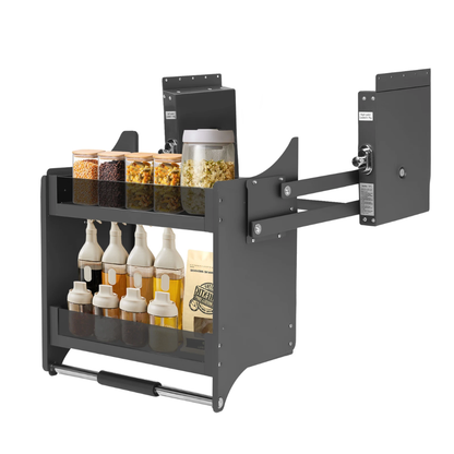 LiftMaster™ – Black Aluminum Crystal-Lift Pull-Down Storage Basket