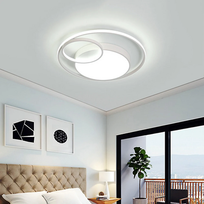 Luminara™ – SoftGlow LED Ceiling Light with Iron Finish