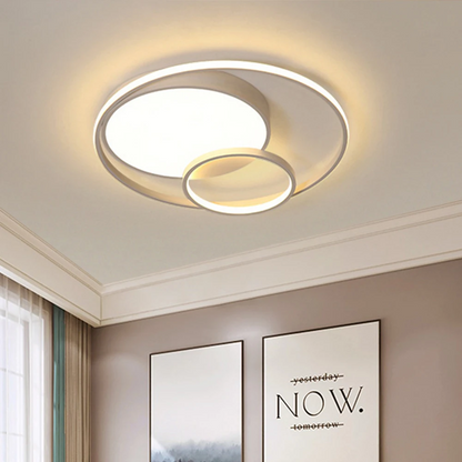 Luminara™ – SoftGlow LED Ceiling Light with Iron Finish