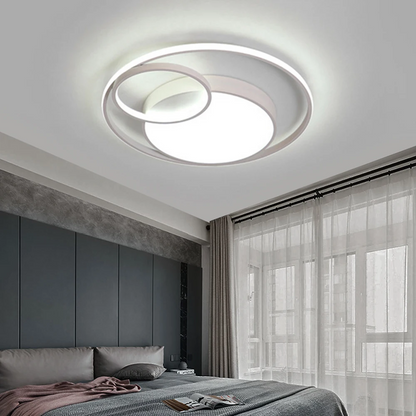 Luminara™ – SoftGlow LED Ceiling Light with Iron Finish