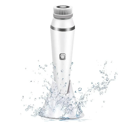 Electric Facial Cleaner 4 in 1 Face Cleansing Brush Wash Machine Spa Skin Care Massager Blackhead Cleaning Facial Skin Cleanser