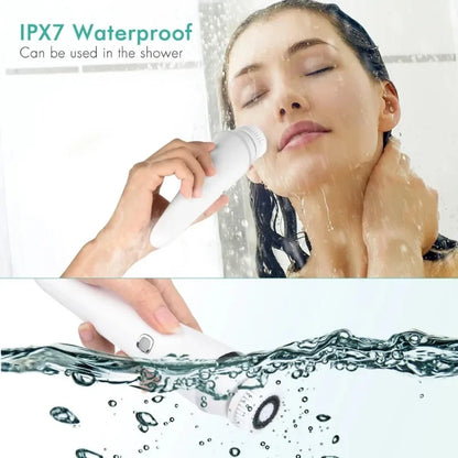 Electric Facial Cleaner 4 in 1 Face Cleansing Brush Wash Machine Spa Skin Care Massager Blackhead Cleaning Facial Skin Cleanser