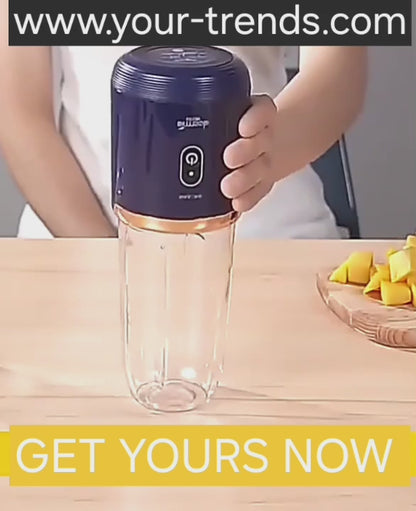 Portable Juicer – 6-Blade USB Blender for Smoothies & Ice